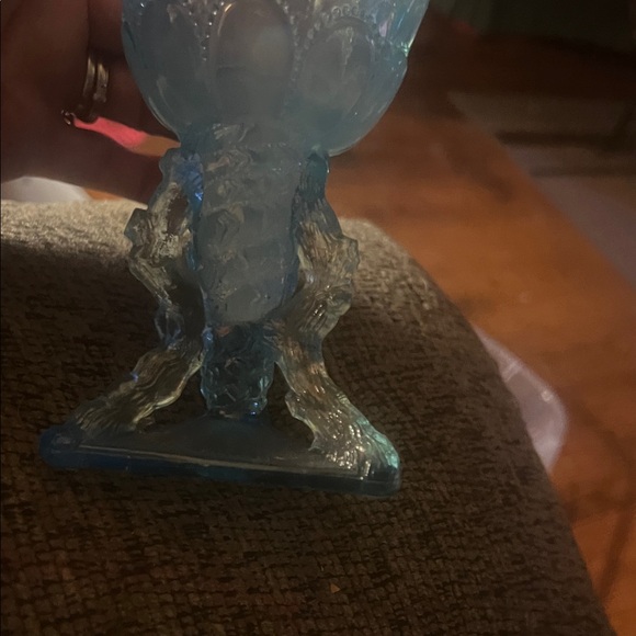 Vibtage Blue Decorative Glass Goblet - Picture 2 of 4